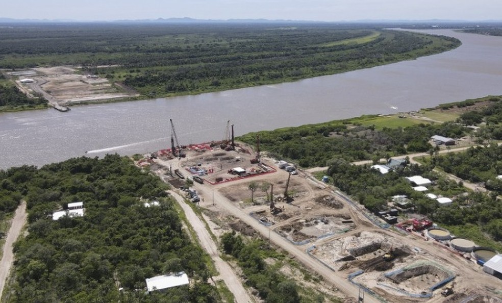 Ponte ligará Brasil e Paraguai.  — Foto: Edemir Rodrigues/Reprodução