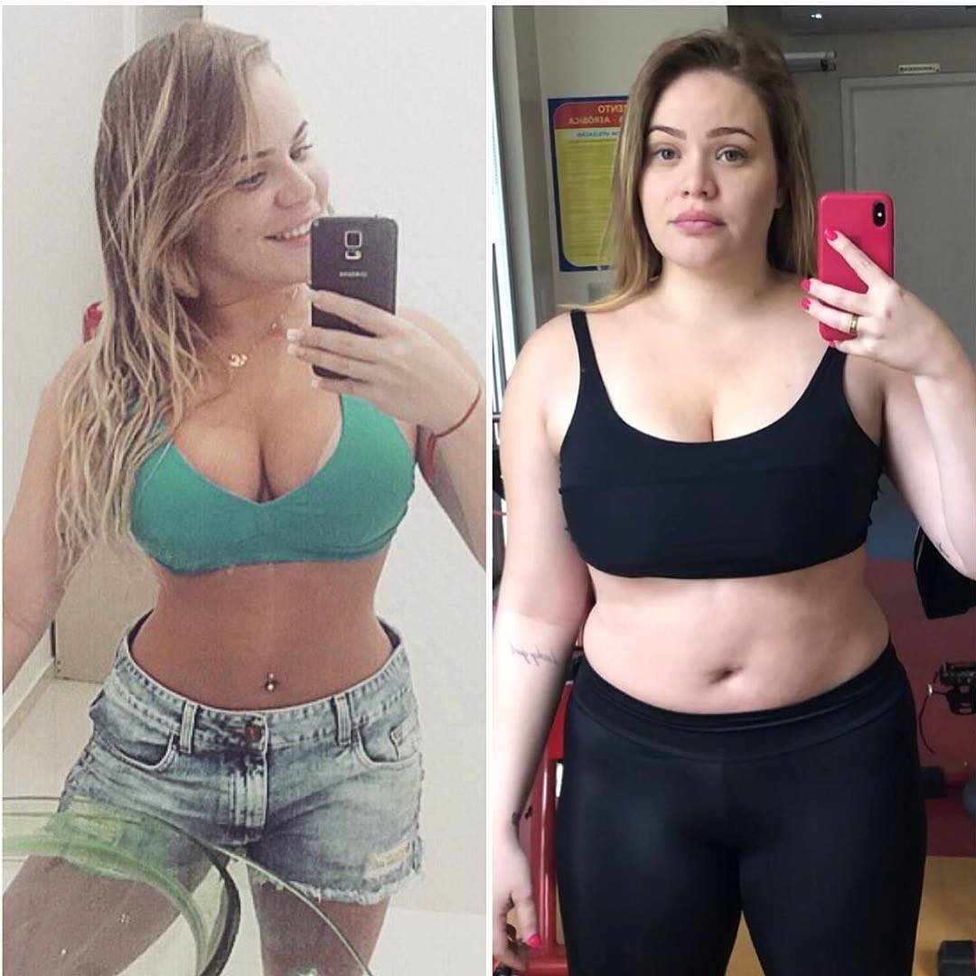 Antes e depois de Paulinha Leitte (Foto: Reprodução/Instagram)