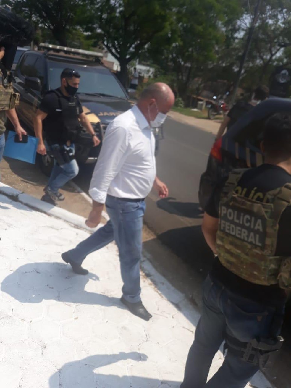 Prefeito Marcito Pinto é preso pela PF em Ji-Paraná — Foto: Reprodução/WhatsApp