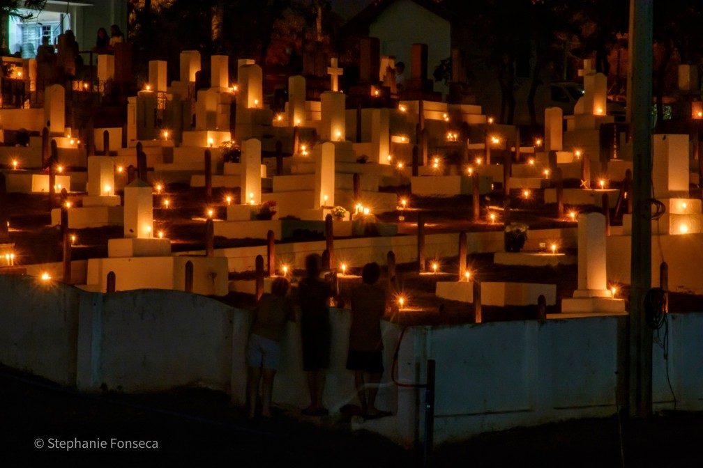 Ritual das Velas é o ápice do Shokonsai, em Álvares Machado (SP) — Foto: Stephanie Fonseca
