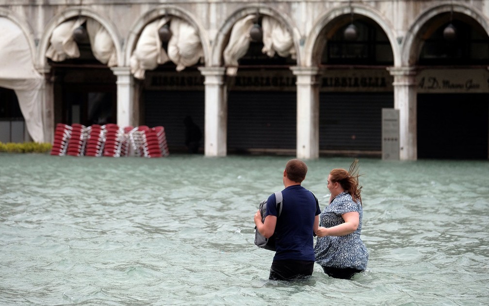 As Imagens Impressionantes De Veneza Inundada Apos Tempestades No Norte Da Italia Mundo G1