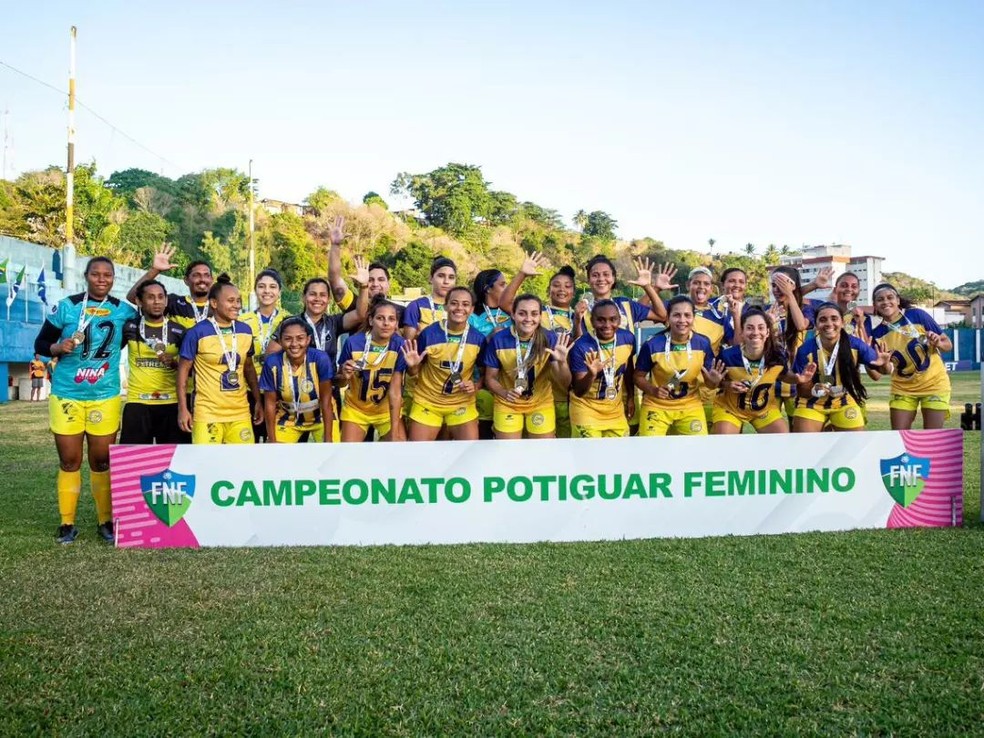 União venceu o Campeonato Potiguar Feminino 2022, mas ficou fora do Brasileiro — Foto: Divulgação