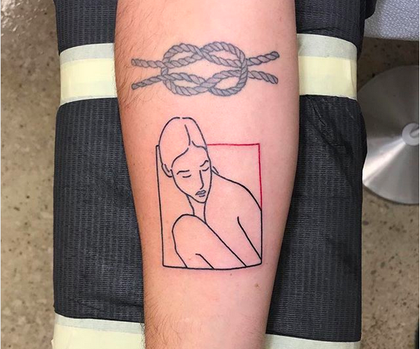 A tatuagem recém-revelada por Joe Jonas que seria inspirada em sua noiva, a atriz Sophie Turner (Foto: Instagram)