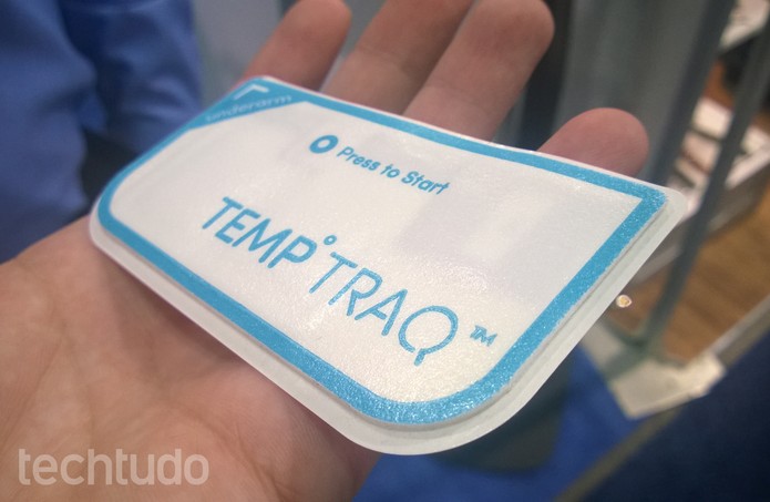 TempTraq foi apresentado na CES 2015 (Foto: Elson de Souza / TechTudo)