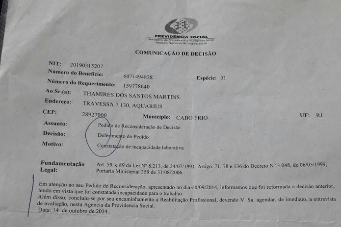 Comparecimento Carta Retorno Ao Trabalho Após Afastamento 