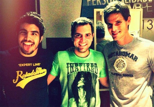Caio Castro, Felipe Carauta e Jonatas Faro (Foto: Reprodução/Instagram)