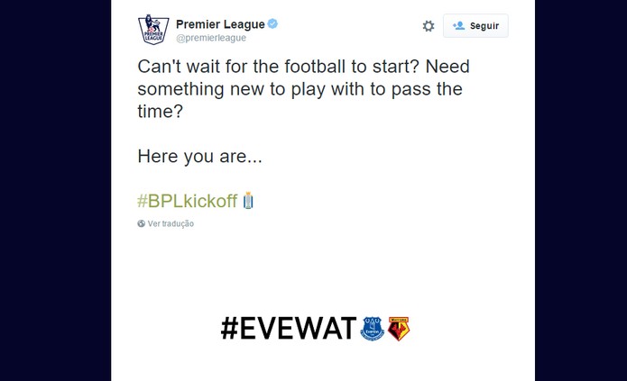 Times do Premier League ganham emojis no Twitter (Foto: Reprodução/Barbara Mannara)