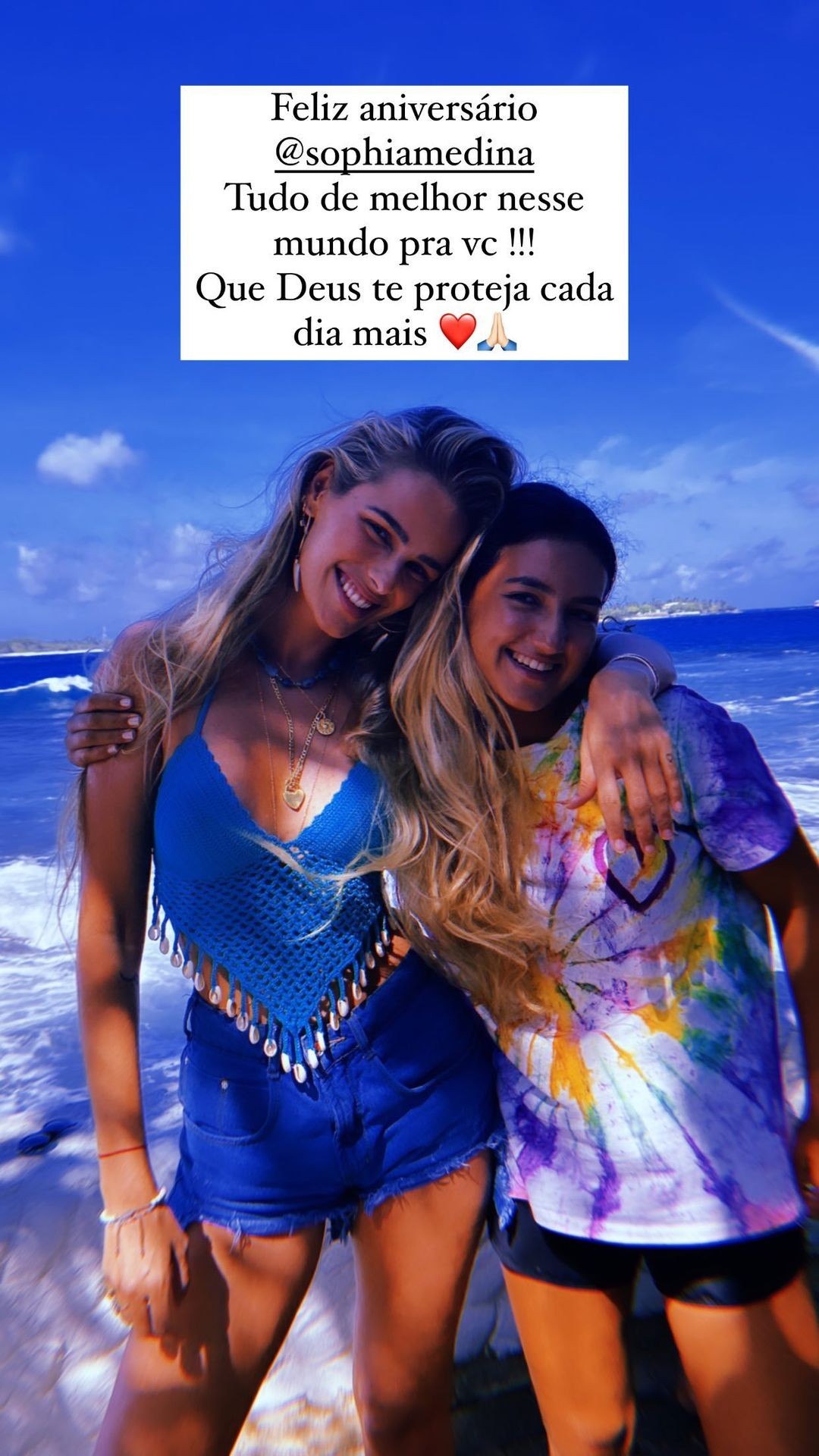 Yasmin Brunet e Sophia Medina (Foto: Reprodução/Instagram)