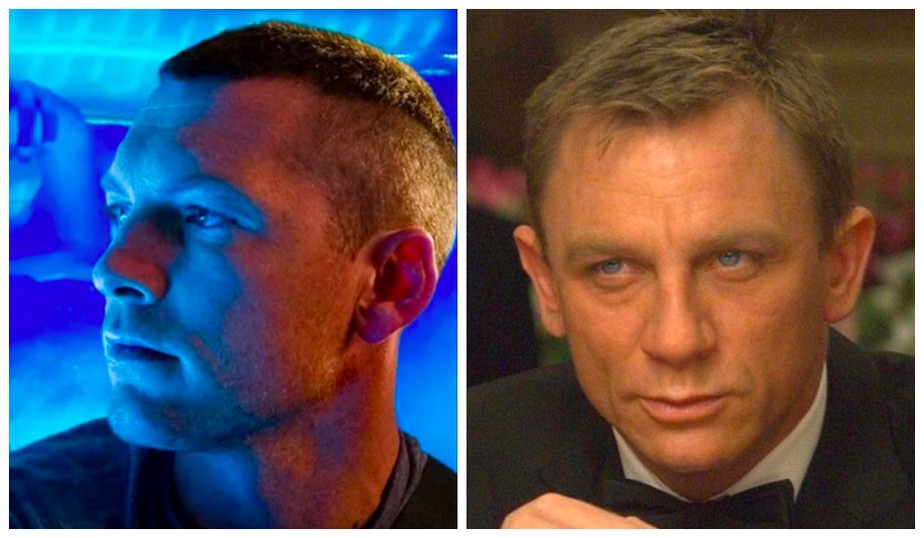 Sam Worthington em Avatar (2009) e Daniel Craig em 007 - Cassino Royale (2006)