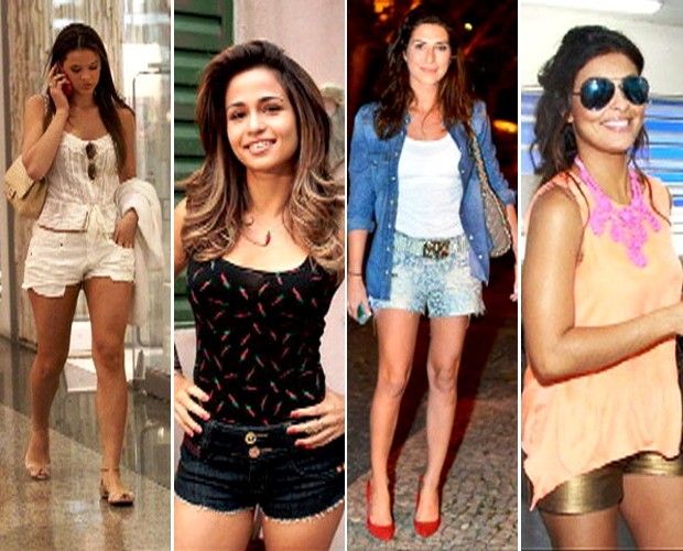 Bruna Marquezine, Nanda Costa, Fê Paes Leme e Juliana Paes já desfilam seus modelitos (Foto: Mais Você / TV Globo)