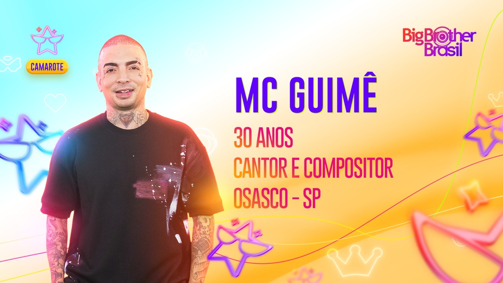 Mc Guimê no 'BBB 23' — Foto: Divulgação