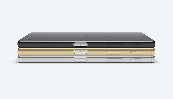Xperia Z5 Premium possui leitor de impressões digitais (Foto: Divulgação/Sony)