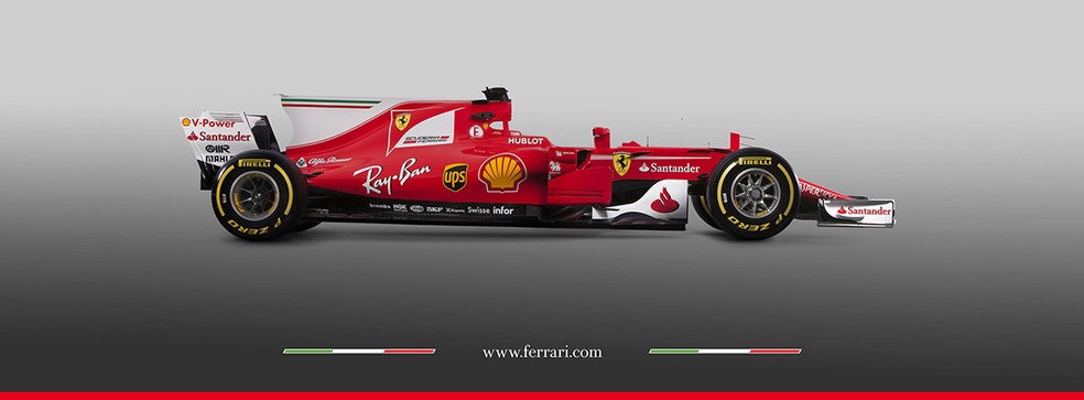 Ferrari SF70H, o carro do time italiano para 2017 (Foto: Divulgação)