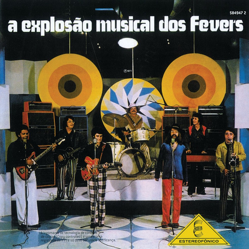 Capa do álbum 'A explosão musical dos Fevers', de 1971 — Foto: Reprodução