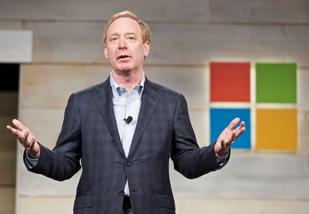 Brad Smith, CEO da Microsoft (Foto: Stephen Brashear/Getty Images)