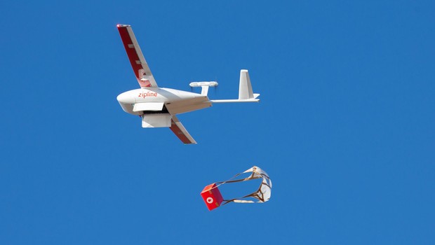Zipline é a responsável pelo maior sistema de entrega por drones no mundo na Gana  (Foto: Divulgação)
