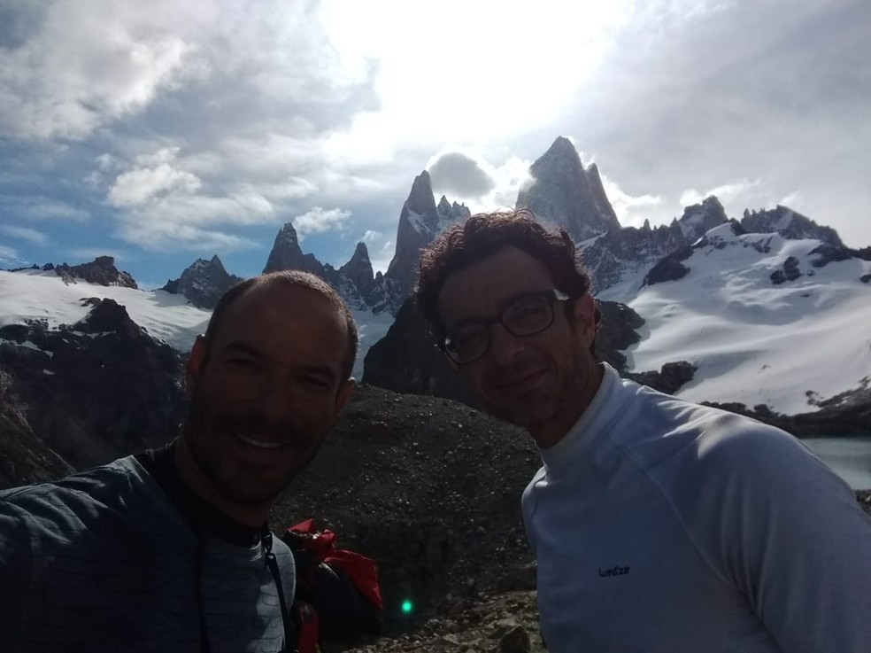 Brasileiros desaparecem em monte argentino Fitz Roy — Foto: Divulgação/ Luciana Amaral