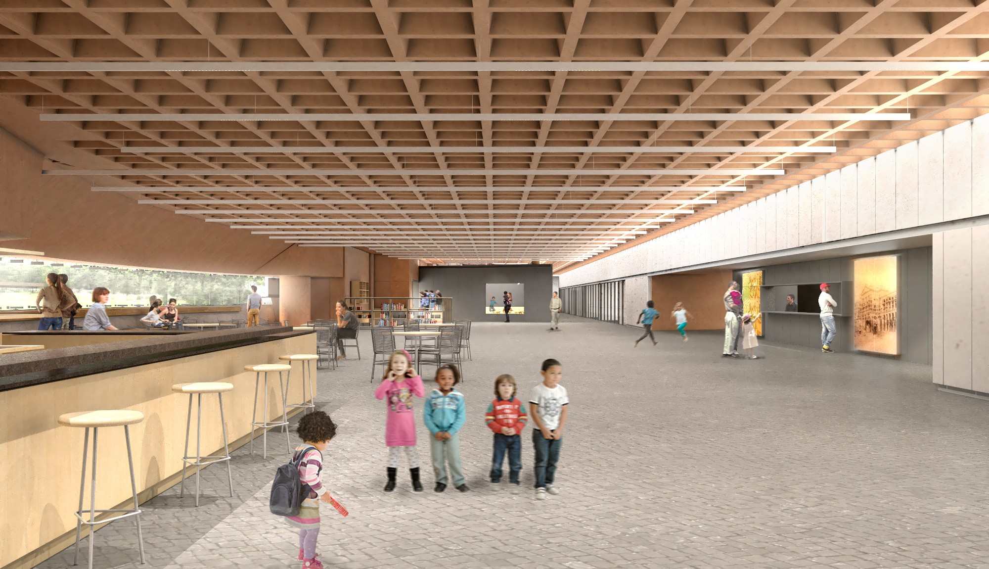 Área ampliada do museu contará com livraria, cafeteria, auditório, espaços educativos, entre outras atrações (Foto: Divulgação)