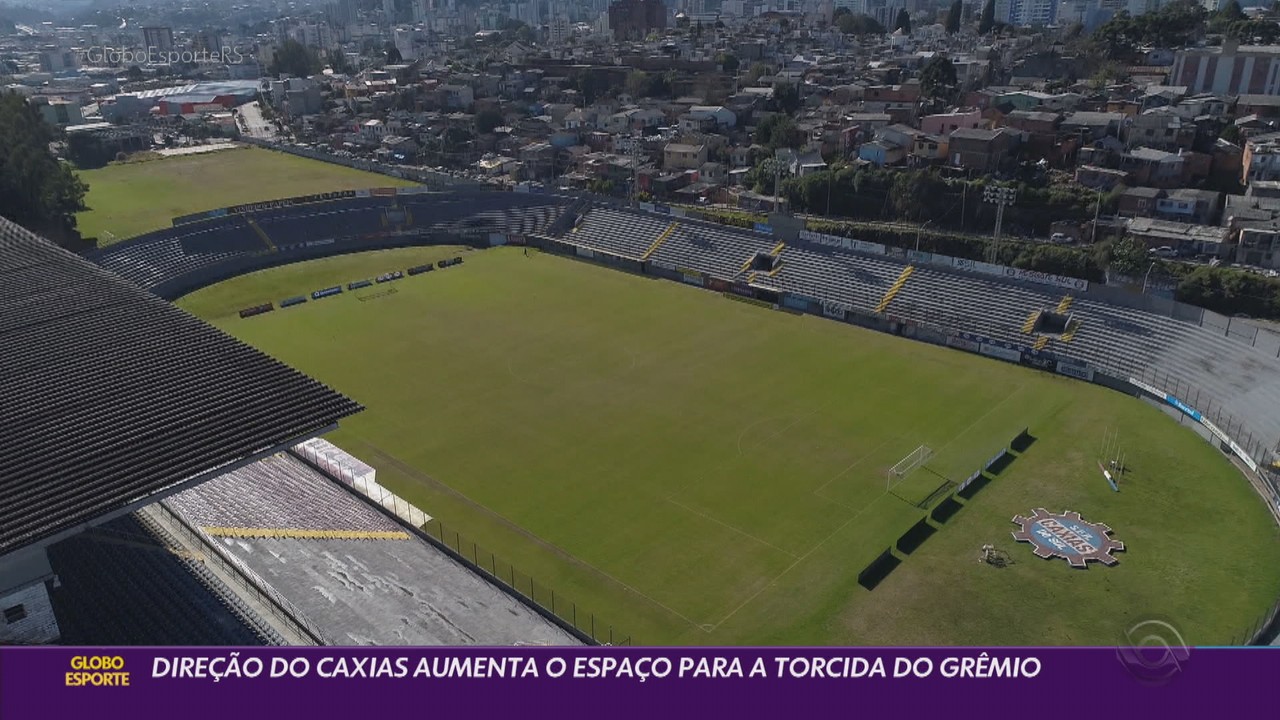 Direção do Caxias aumenta o espaço para a torcida do Grêmio