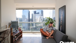 Eliezer abre seu apartamento para a Quem Rafael Cusato/Quem — Foto: Rafael Cusato/Quem