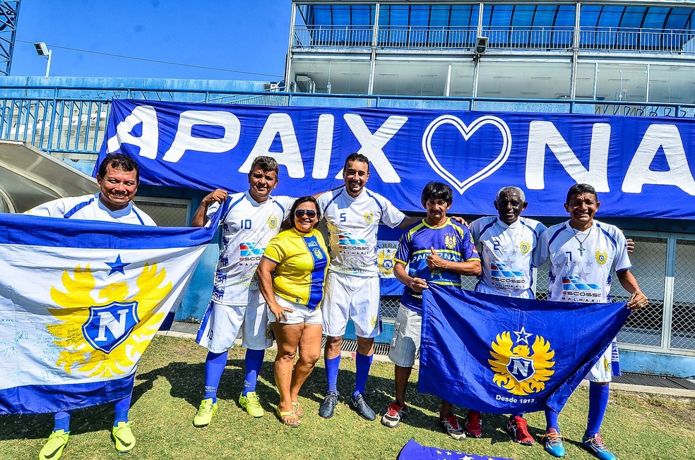 Craques do passado se reencontram em partida (Foto: Mauro Neto/Sejel)