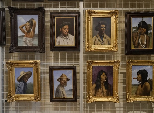 Uma das mostras do Museu do Ipiranga chama 'Coletar: imagens e objetos' e possui 33 retratos em óleo do belga Adrien Henri Vital van Emelen retratando pessoas negras e indígenas (Foto: Heloisa Bortz / Divulgação)