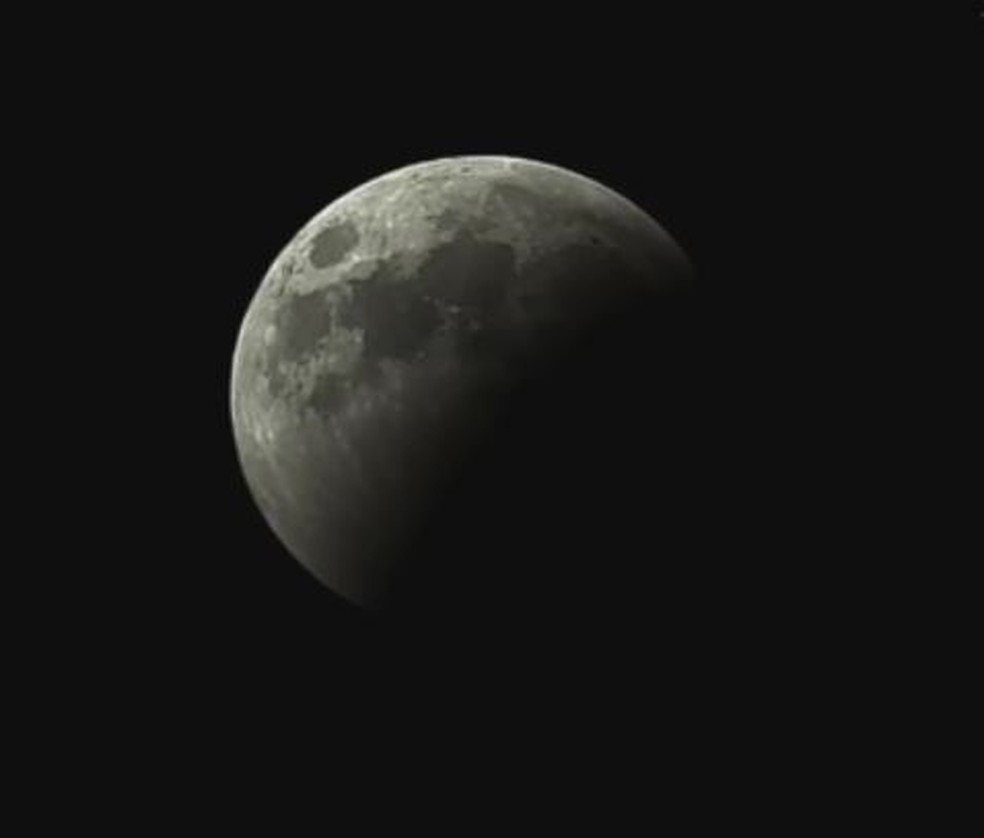 Eclipse lunar poderÃ¡ ser visto parcialmente de Salvador (Foto: ReproduÃ§Ã£o/Nasa)