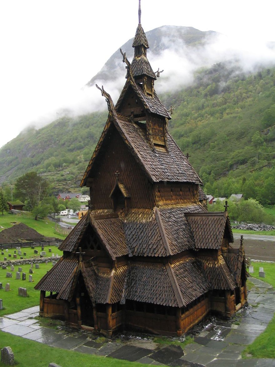 igreja em Borgund (Foto: reprodução)