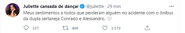 Juliette (Foto: Reprodução/Twitter)