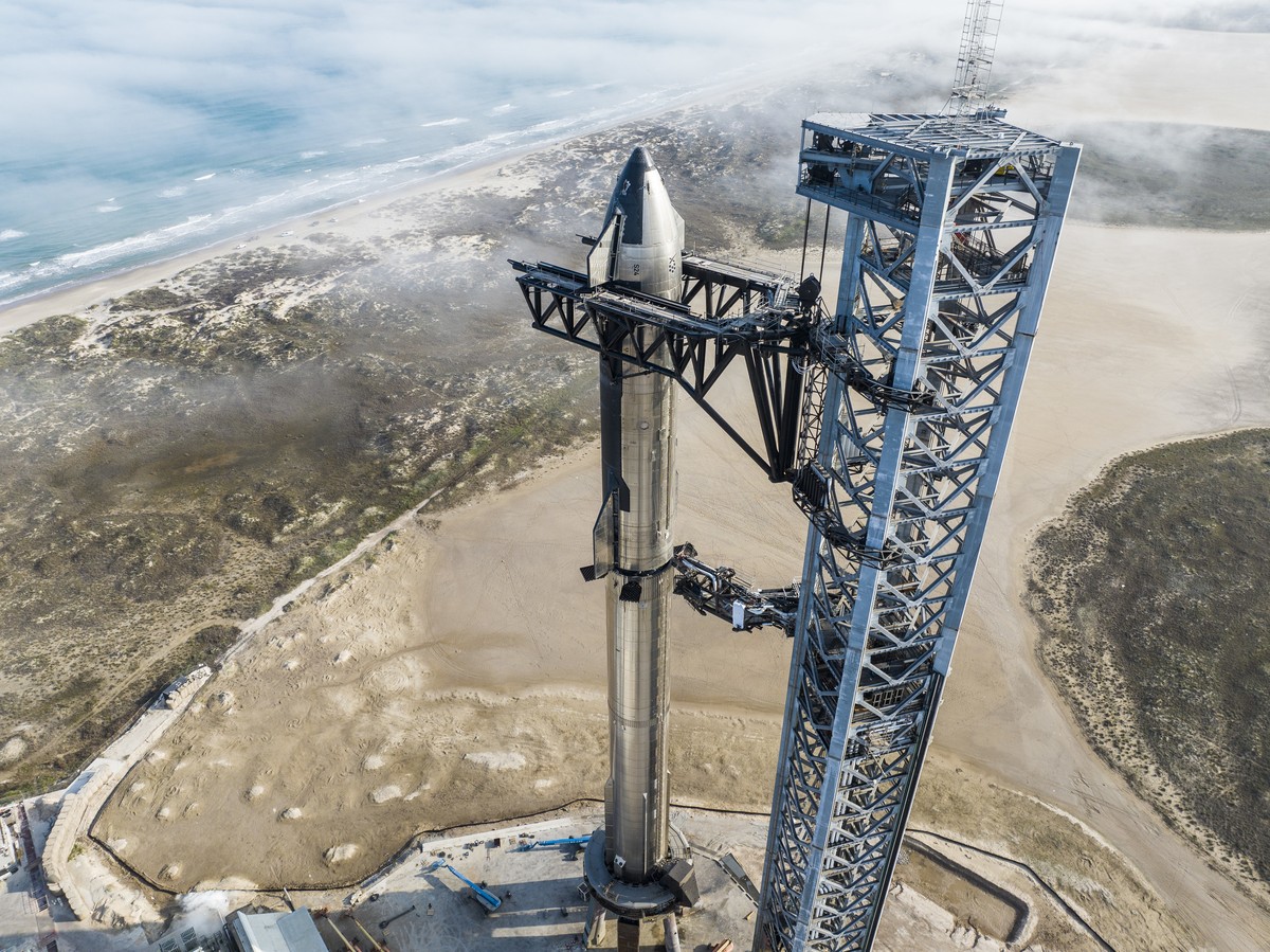 As fotos da Starship, nave que a SpaceX vai usar em viagens ao redor da