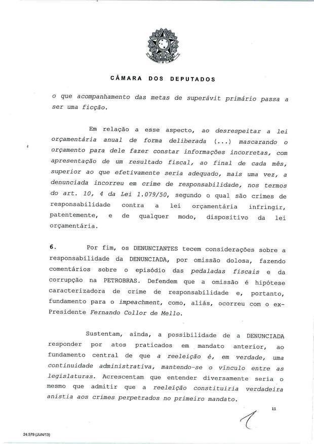 11 - Leia íntegra da decisão de Cunha que abriu processo de impeachment (Foto: Reprodução)