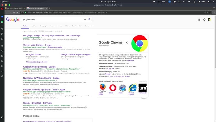Acesse o site do Google Chrome (Foto: Reprodução/Filipe Garret) Acesse o site do Google Chrome (Foto: Reprodução/Filipe Garret)