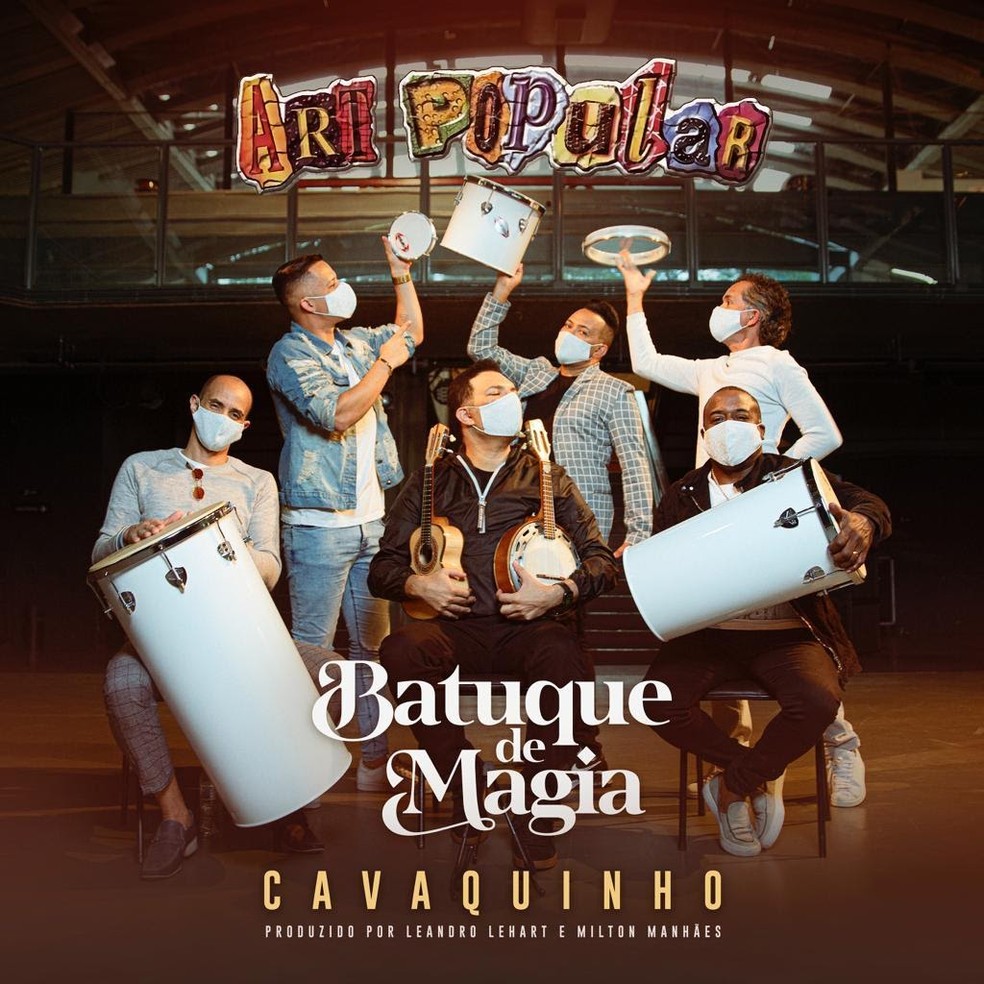 Capa do disco 'Batuque de magia – Cavaquinho', do grupo Art Popular — Foto: Divulgação