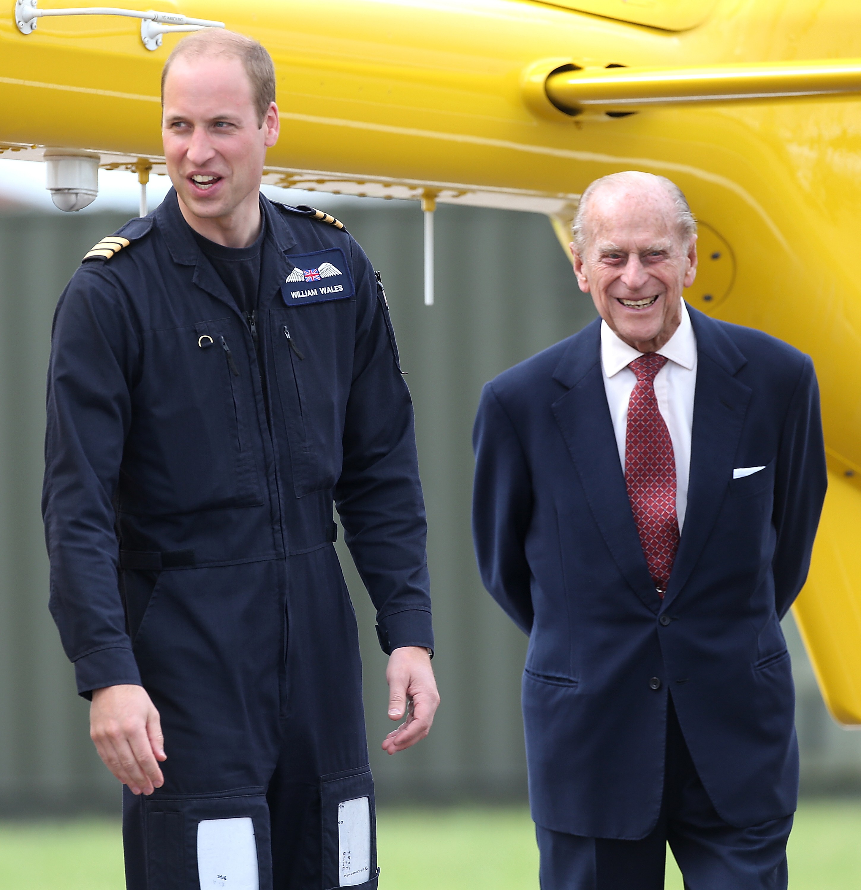 O príncipe William, duque de Cambridge, e o príncipe Philip, duque de Edimburgo (Foto: Getty Images)