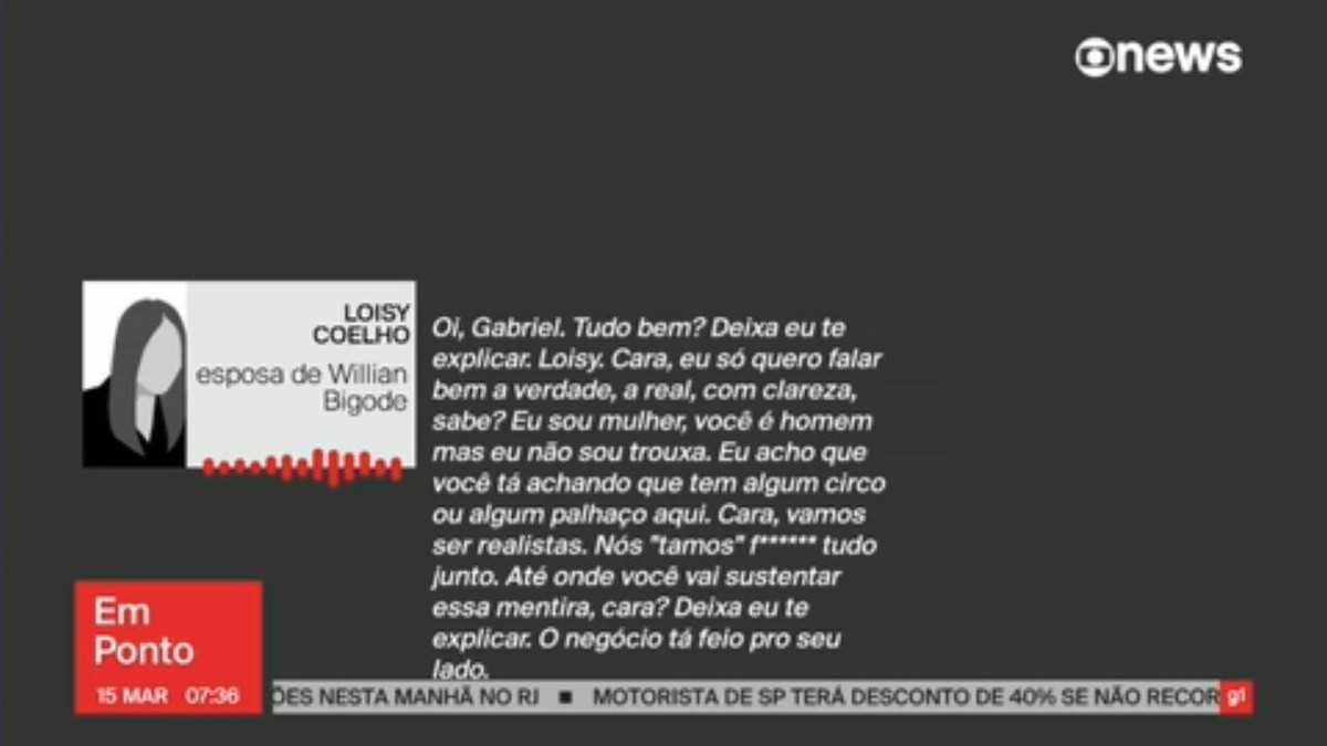 ‘Where’s the money’, asks the wife of Willian Bigode the owner of Xland;  listen to audio