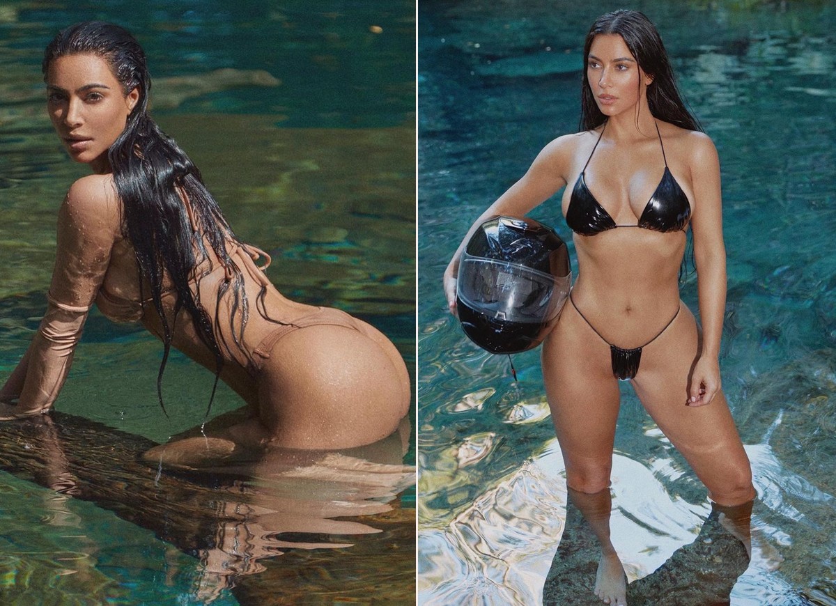 Kim Kardashian para Sports Illustrated Swimsuit (Foto: Reprodução Instagram)