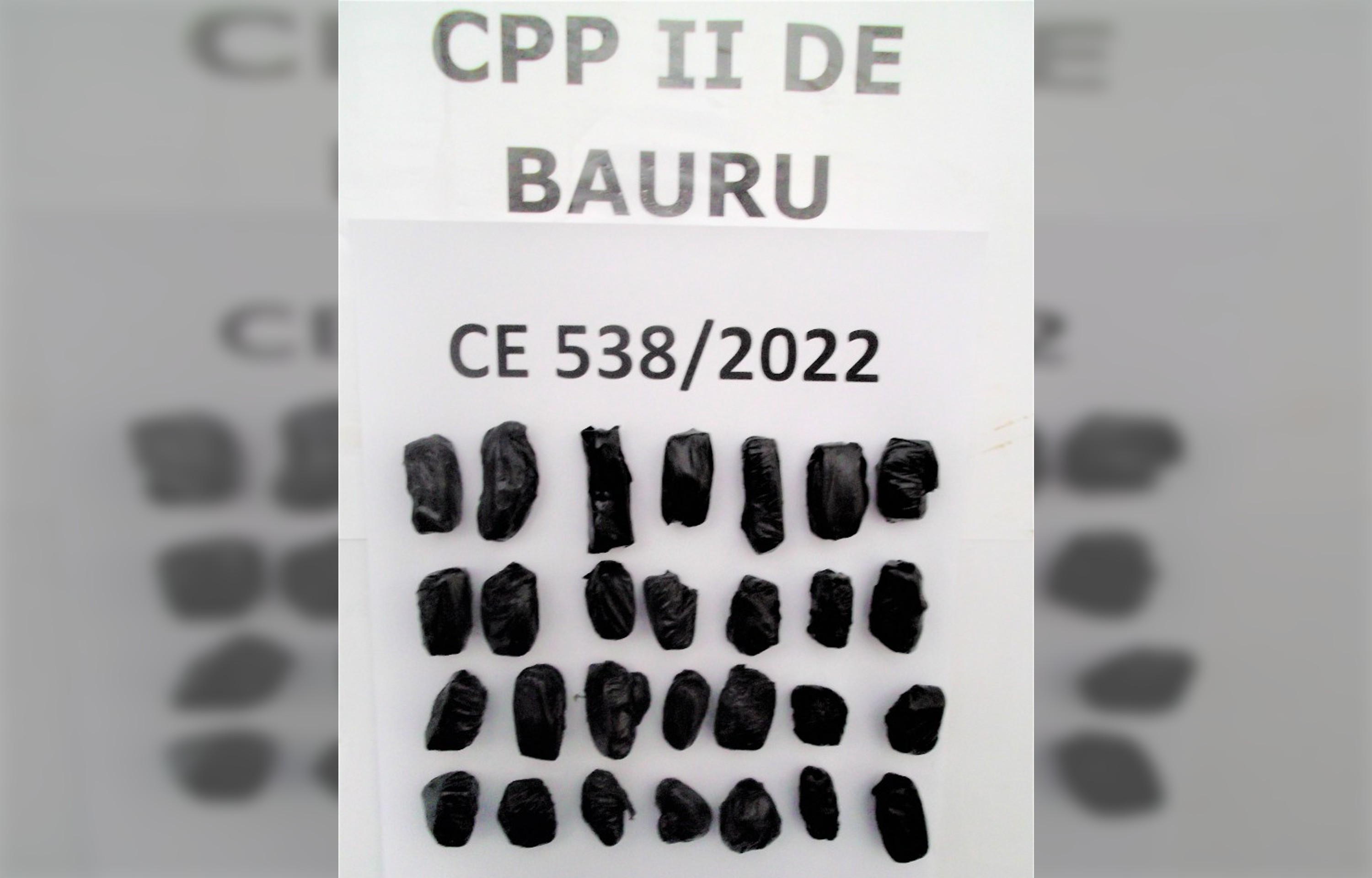 Quarteto de presos tenta entrar em presídio de Bauru com quase 80 porções de maconha no estômago