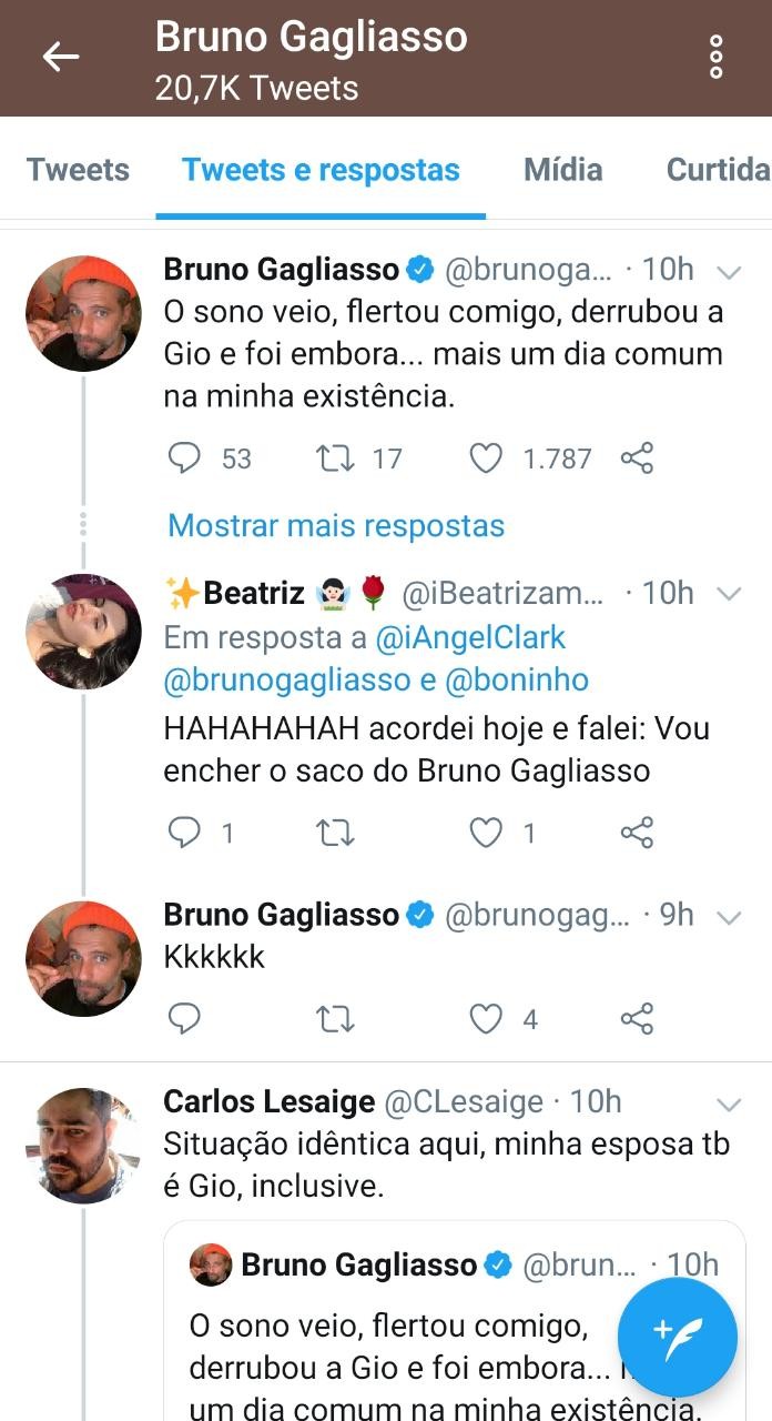 Bruno Gagliasso no Twitter (Foto: Reprodução)