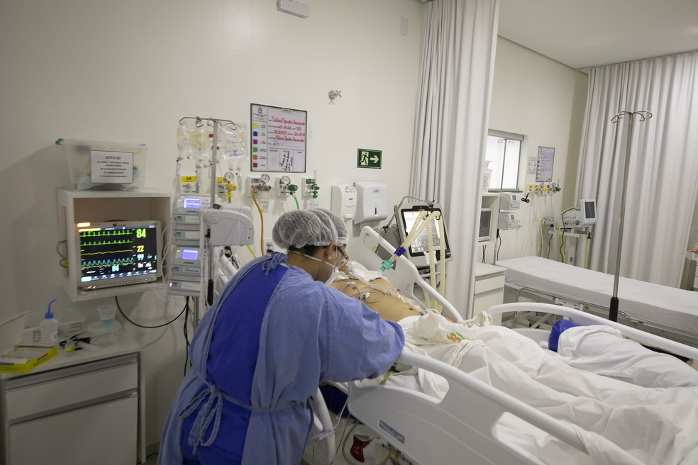 Foto de UTI do Hospital Municipal em Ji-Paraná (RO) em agosto de 2021 — Foto: Secom/Arquivo
