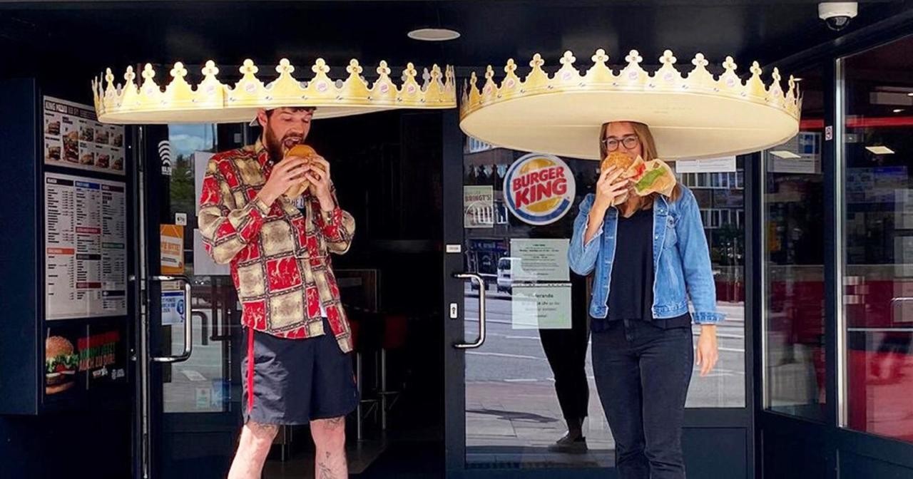 Burger King apresenta coroas do distanciamento social (Foto: Divulgação)