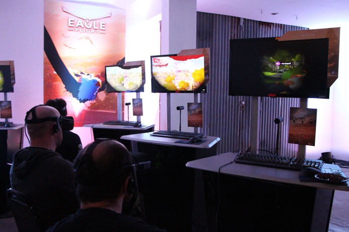 Partida de Eagle Flight durante o evento pré-E3 da Ubisoft (Foto: Reprodução/Tais Carvalho)
