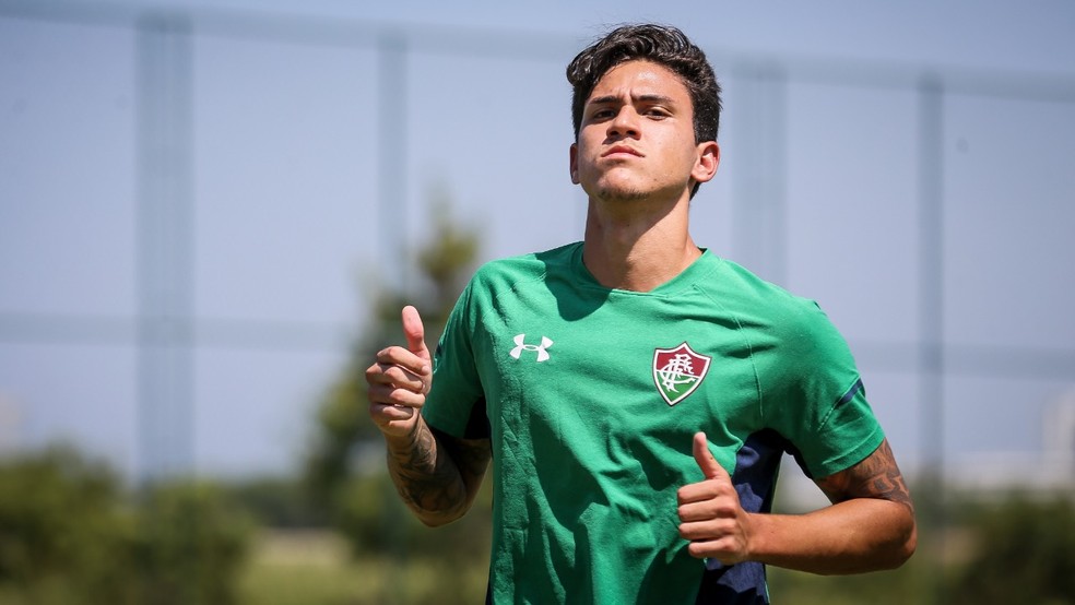 Pedro, atacante do Fluminense â Foto: Lucas MerÃ§on/Fluminense