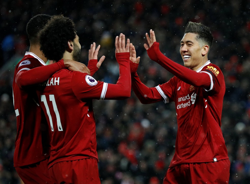 Firmino faz parte de um ataque letal do Liverpool, com Salah e Mané (Foto: Reuters)