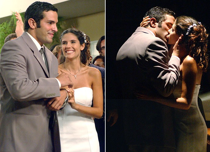 Em 2001, Gui e Nanda subiram ao altar em Malhação (Foto: TV Globo)