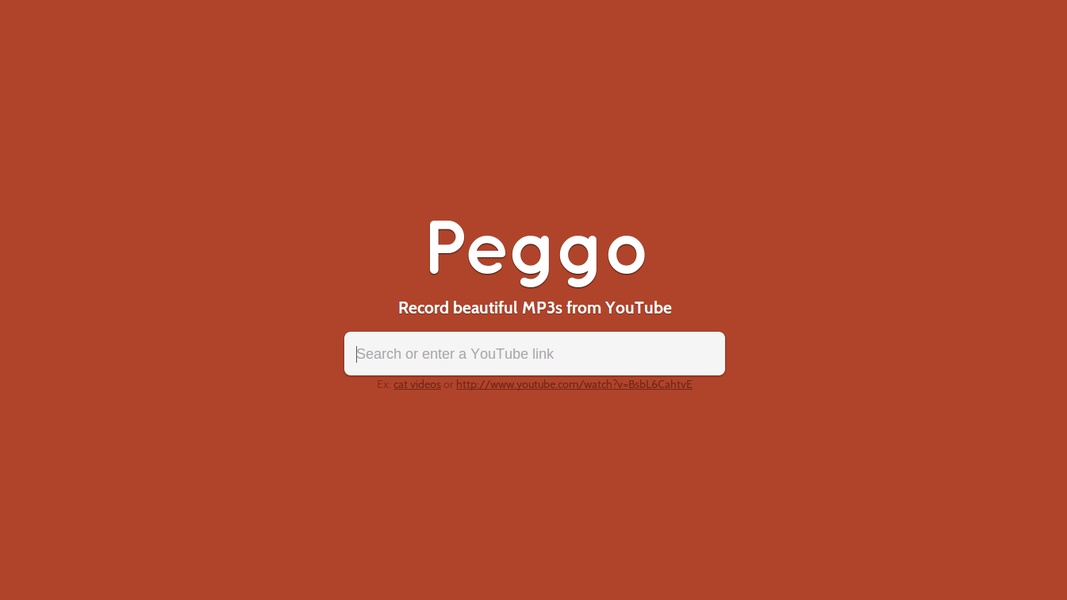 download youtube peggo