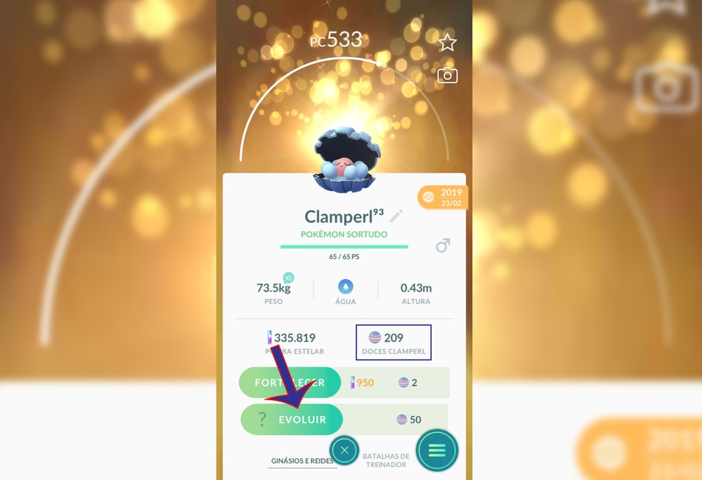 Pokemon Go Como Evoluir Clamperl No Jogo E Sportv Ge