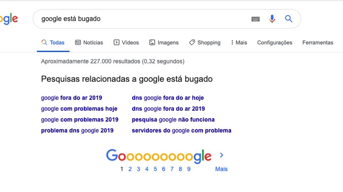 Google fora do ar? Pesquisa apresenta problemas e usuários reclamam |  Lançadores e buscadores | TechTudo