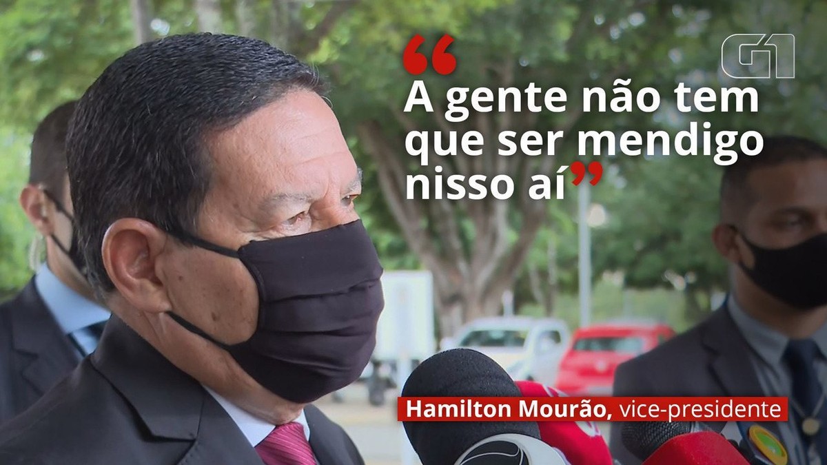 A três dias de cúpula sobre clima, Mourão diz que Brasil não deve se comportar como 'mendigo'