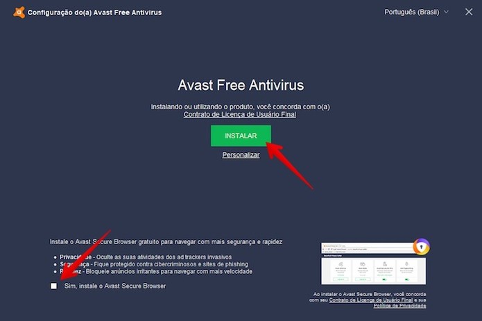 ativacao avast free antivirus