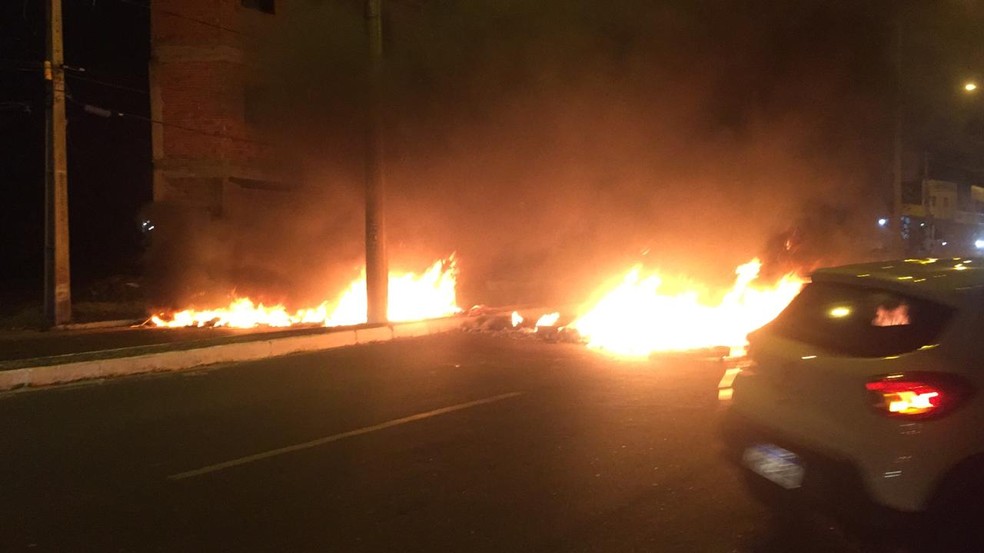 Manifestação na Zona Leste de Teresina — Foto: Reprodução
